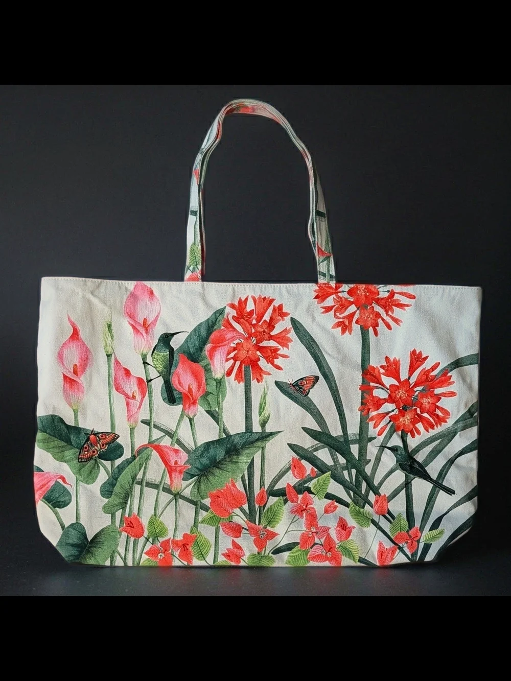 NWOT Estee Lauder Special Edition Su-2021 GWP Calla Lily Large Canvas Tote Bag